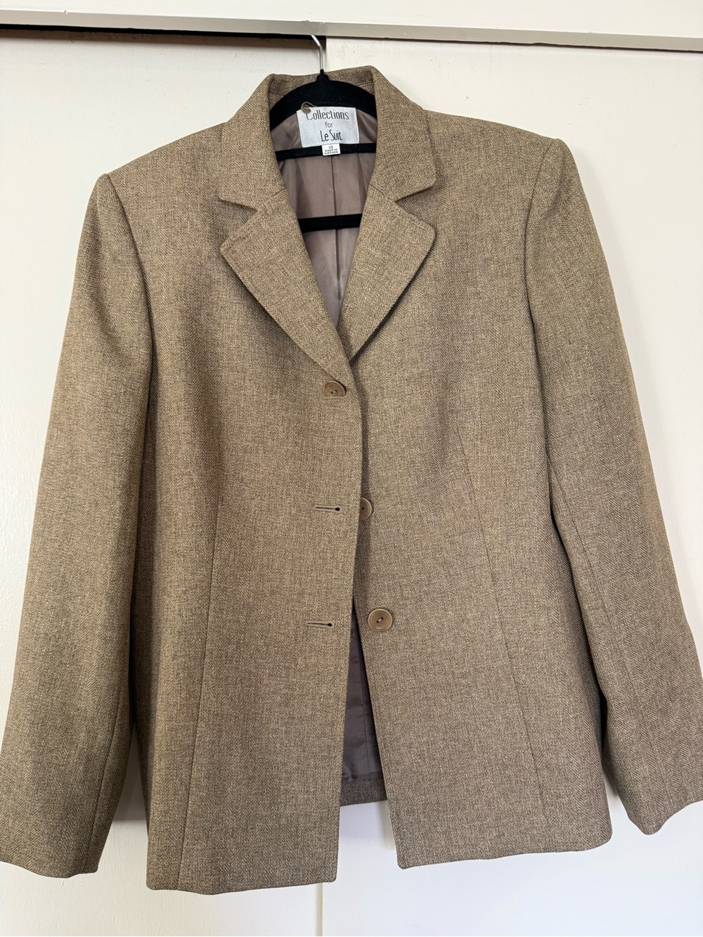 Le Suit Women's Light Brown Tailored Blazer